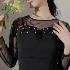 Kana チュールトップス　パーティードレス　謝恩会