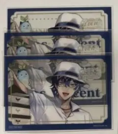 にじさんじ百貨店 購入特典 クリアステッカーレオス・ヴィンセント 3枚セット