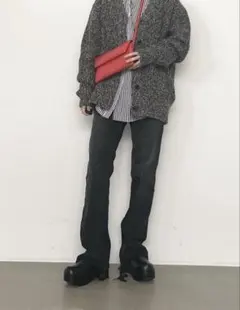 新品/訳あり【INSCRIRE/アンスクリア】フレア デニムパンツのサムネイル