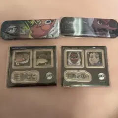 鬼滅の刃 お楽しみくじ ダイニング アクリルステッカー 缶バッジ　セット