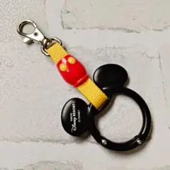 ディズニーリゾート　リゾートライン　吊り革　キーチェーンカラビナ　ミッキー