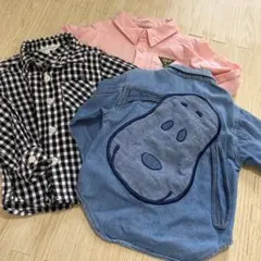 トップス 90cm シャツ スヌーピー PEANUTS デニムシャツ まとめ