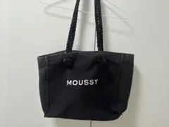 MOUSSY マウジー 黒 ブラック キャンバス トートバッグ