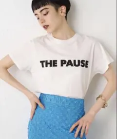 THE PAUSE ロゴTシャツ ホワイト whimgazetteのサムネイル