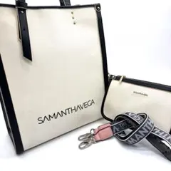 SAMANTHAVEGA アイボリー キャンバス トートバッグ 2wayのサムネイル