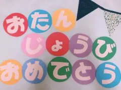 お誕生日おめでとう　壁面