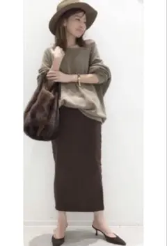 km様専用アパルトモンAmericana スウェットスカート ブラウン M