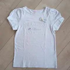 【160cm】刺繍 リボン付き 半袖Ｔシャツ◇メゾピアノ