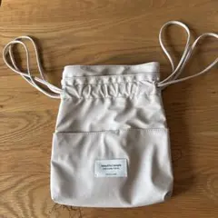 beautiful people ショルダーバッグ 巾着袋　クリーム色