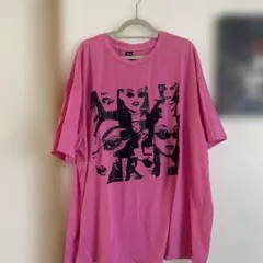 SHEIN ピンク グラフィックTシャツ M