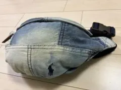 【入手困難】ポロラルフローレン デニム パッチワーク ボディーバッグ