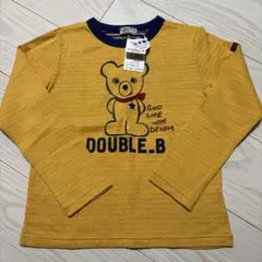 ミキハウス　DOUBLE.B 長袖カットソー 130cm イエロー