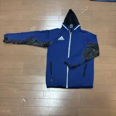 adidas フーデッドジャケット ブルー Mサイズ