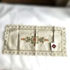 フランスアンティーク カットワーク テーブルクロスセンター 戸塚刺繍