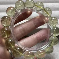 高級品高透明度リビアングラスブレスレットパワーストーン隕石天然石