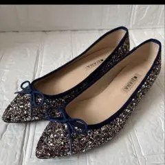 グリッター フラットシューズ ダイアナ　23.5㎝