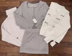 GRL まとめ売り3点セット　セットアップ　ニット　カーディガン