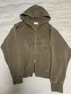 BlessU グレー フードパーカー