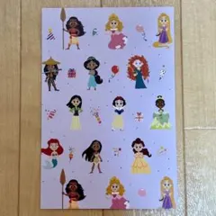 ディズニープリンセス ポストカード
