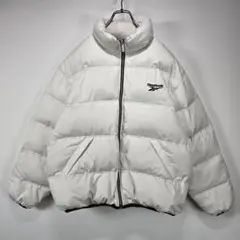 Reebok ヴィンテージ 肉厚 ダウンジャケット L オフホワイト 90s