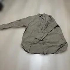 GU 長袖シャツ ベージュ コットン100%のサムネイル