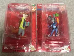 ハッピーくじ ニック ジュディ ２個セット ディズニーオーナメント