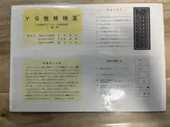 YG性格検査（一般用）　未使用　約360部 7-3957-01 心理検査(YG性格検査) 検査用紙 一般用 10枚入 T.K.K.1501a