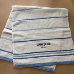 COMME CA ISM フェイスタオル ボーダー柄のサムネイル