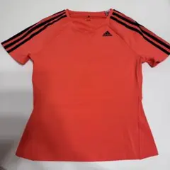 adidas レディース スポーツウェア トップス S オレンジ 半袖 Tシャツのサムネイル