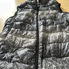 発*い様 UNIQLO キルティングダウンベスト S グレー系