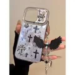 新品 iPhone 14 Pro Max ￼用クロス装飾ケース