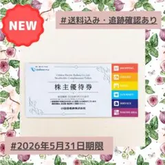 B12【匿名配送・未使用】小田急電鉄株主優待券　2026年5月31日期限　1冊