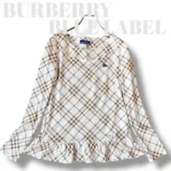 BURBERRY バーバリーブルーレーベル 長袖 ロンT ノバチェック 38 M