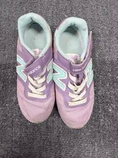 New Balance キッズスニーカー パープル/ミント