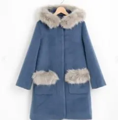 マジェスティックレゴン　コート　SからMサイズ　ブルー系