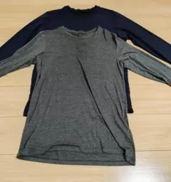 ユニクロ ヒートテック ロングスリーブTシャツ 2枚セットLサイズ