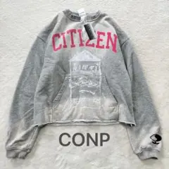 新品タグ付き CONP スキッパーネック ロゴ スウェット S ユニセックス