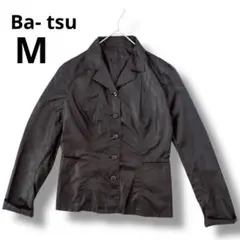 ブラック テーラードジャケット Ba- tsu. 黒色　レディース　上着Mサイズ