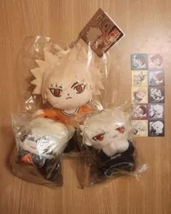 僕のヒーローアカデミア 爆豪勝己 まとめ売り ぬいぐるみキーホルダー 3点セット