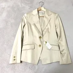 未使用 ALLURE DE ELLE シルク混 テーラードジャケット ベージュ