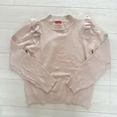 肩フリルトップス