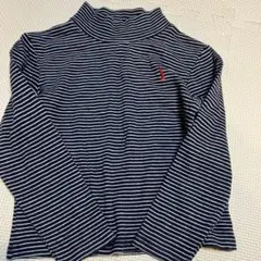 ストライプ タートルネック 120 イーストボーイ