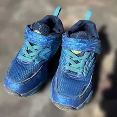 キッズ　スニーカー　ムーンスター　青