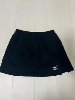 【Mizuno】ブラック テニス スポーツスカート スリット入り M