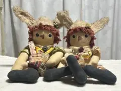 カントリードール　希少　アンティーク　アン&アンディ　４体セット カントリードール 希少 アンティーク アン&アンディ 4体セット