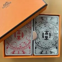【未開封】HERMES トランプ 2デッキ セットのサムネイル