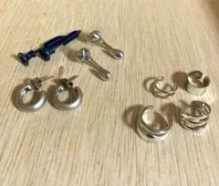 ピアス3点　イヤーカフ4点　まとめ売りセット