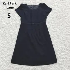Karl Park Lane カールパークレーン　半袖膝丈ワンピース　ネイビーSのサムネイル