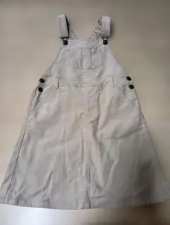 コーデュロイ ジャンバースカート ベージュ