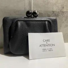 【未使用】ear PAPILLONNER　牛革がま口二つ折り財布　WEB限定